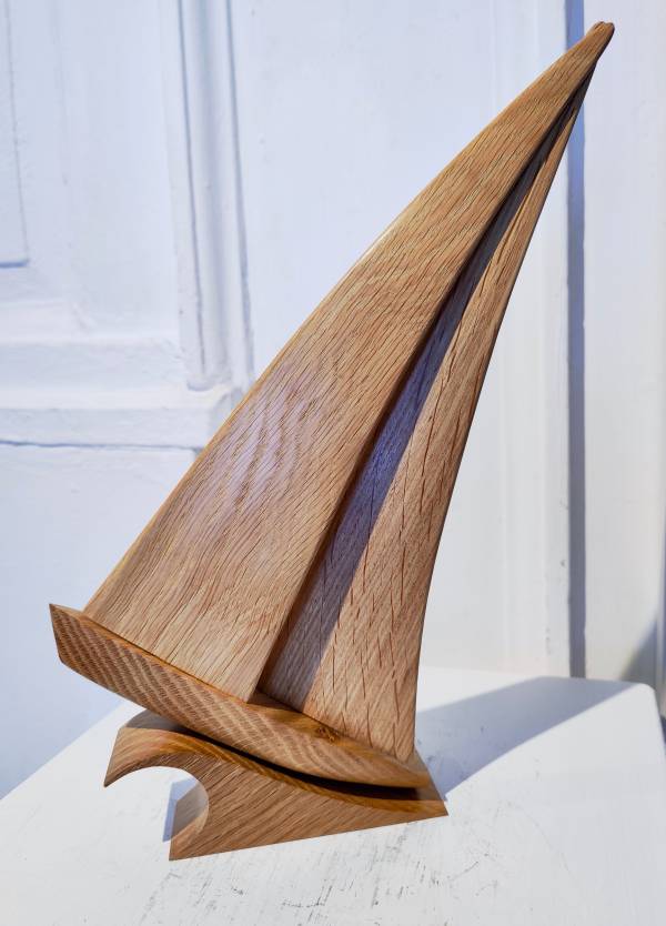 - a , wood Sculpture by Kevin Longstaff, measuring 33 x 18 cm (H x W) £95